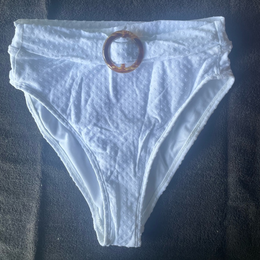 Brand new with tags white leg and high waist bikini bottom from Xhilaration